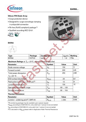 BAR 66 E6433 datasheet  